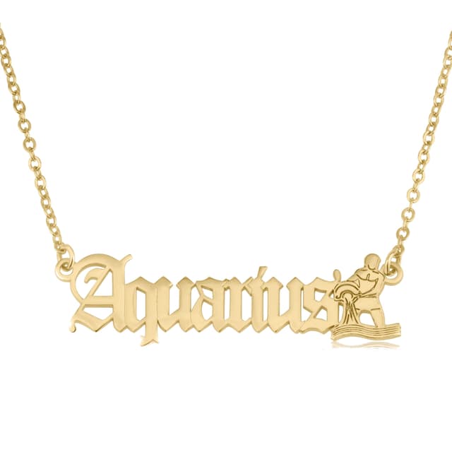 Aquarius Symbol Necklace