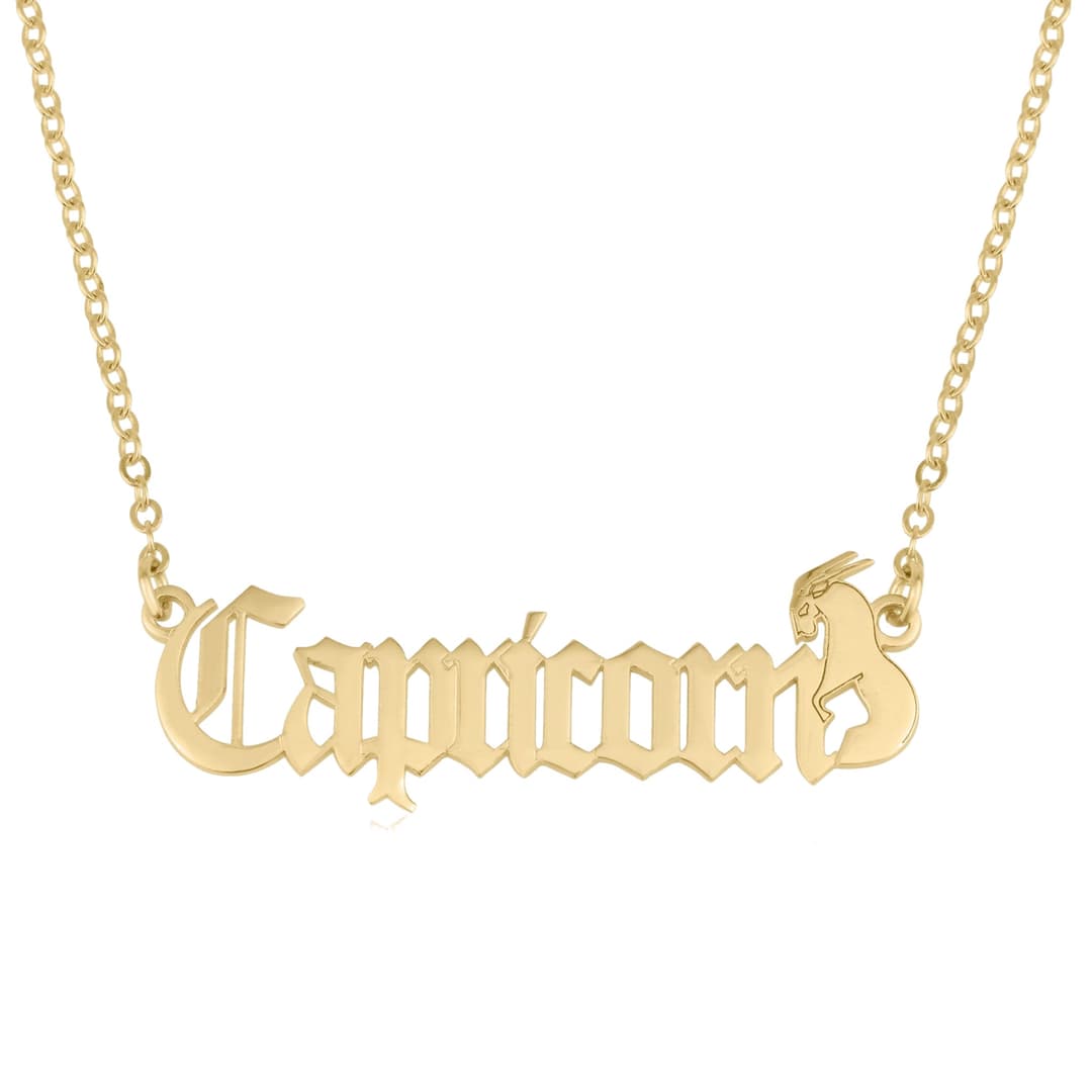 Capricorn Symbol Necklace