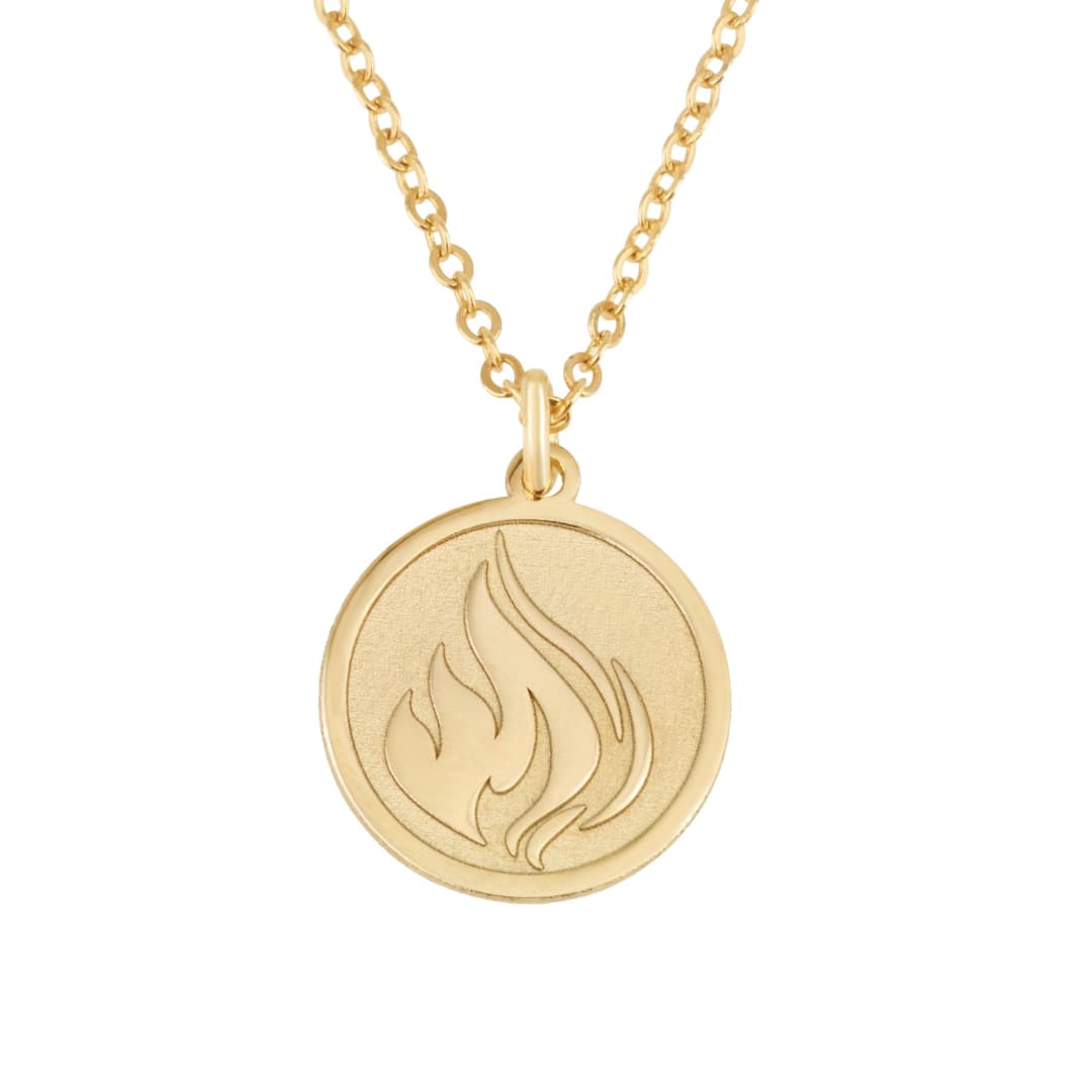 Fire Symbol Necklace