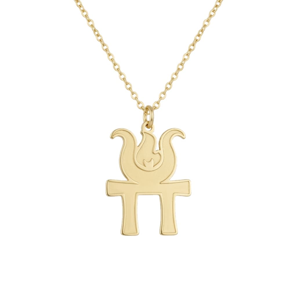 Hestia Fire Symbol Necklace