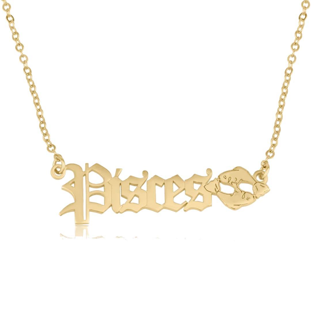 Pisces Symbol Necklace
