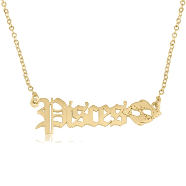 Pisces Symbol Necklace