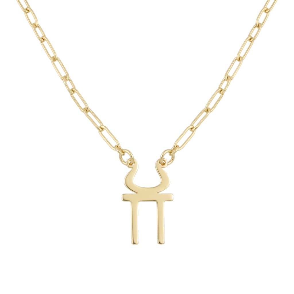 Sterling Silver Hestia Symbol Necklace