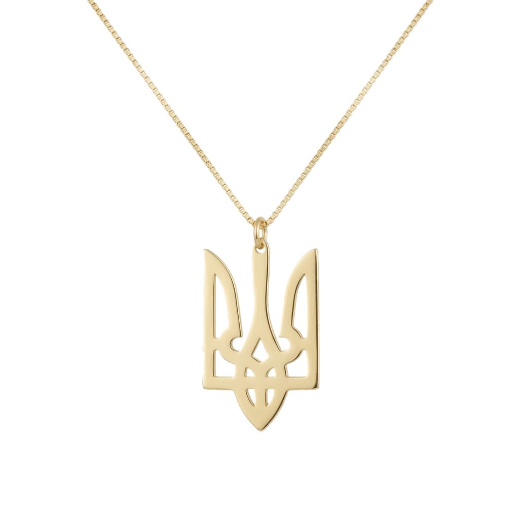 Ukrainian Tryzub Pendant Necklace