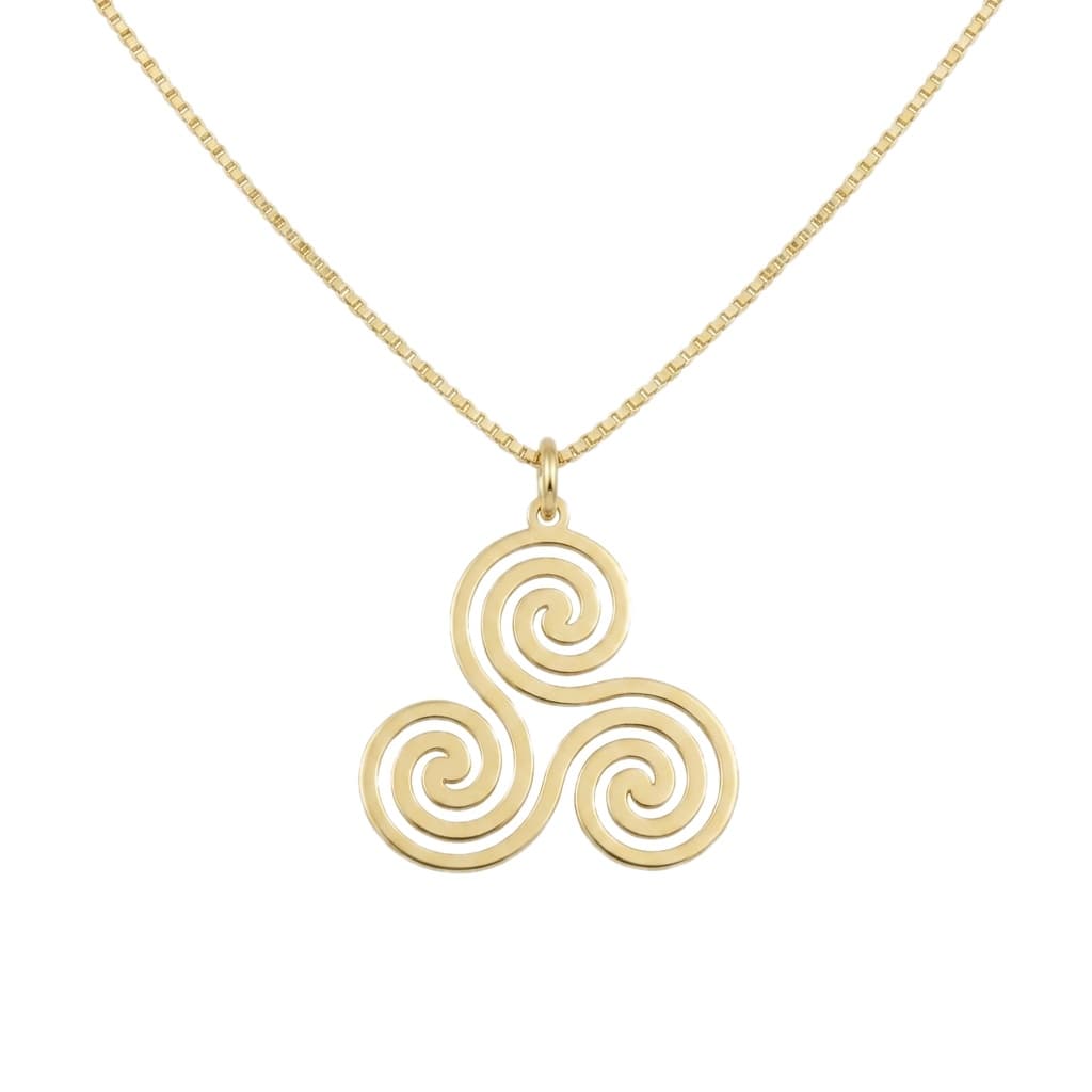 Triple Spiral Necklace