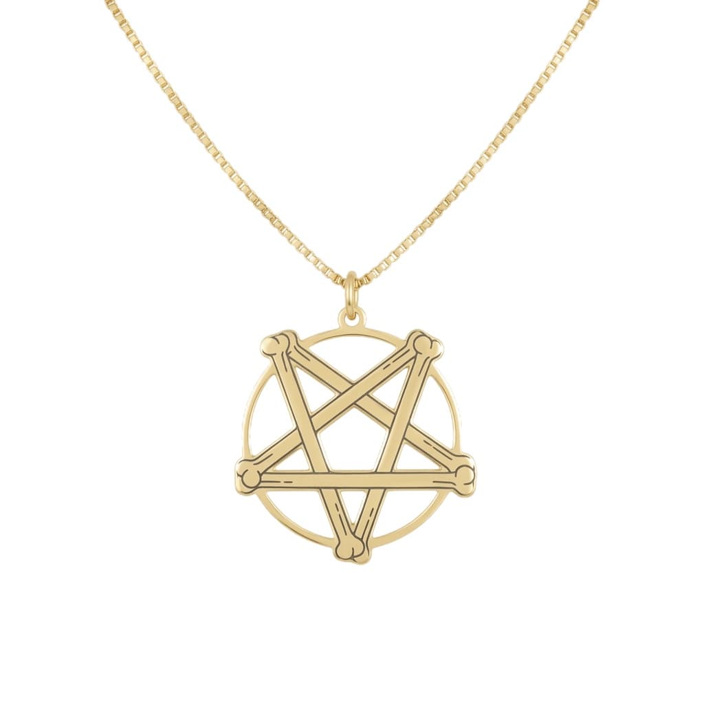 Pentagram Bones Necklace