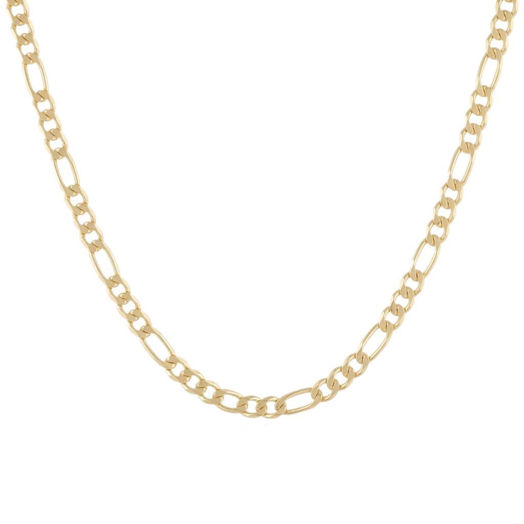 Sterling Silver Figaro Chain Necklace For Woman/ Men 1mm*3mm