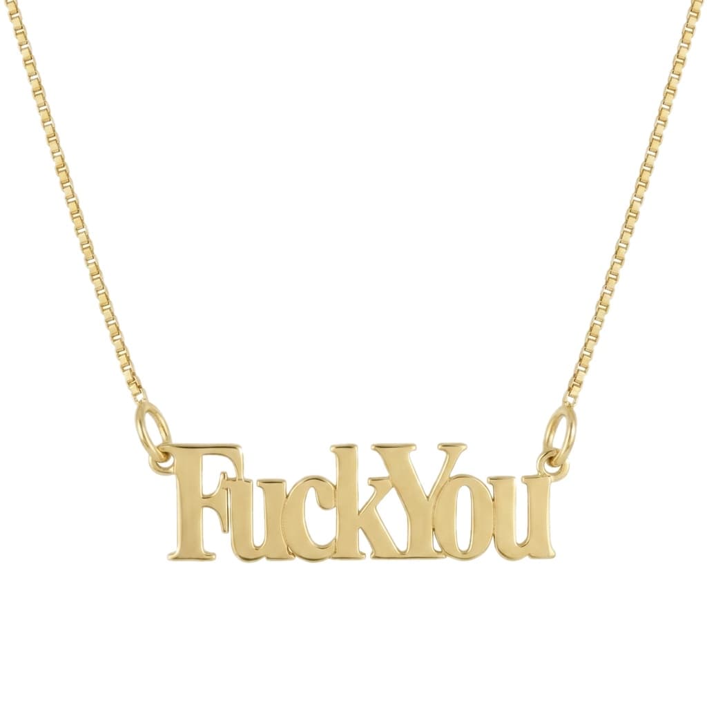 Fuck You Necklace 5 Styles