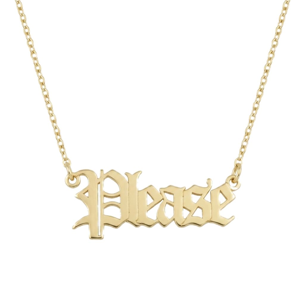 Please Necklace 5 Styles